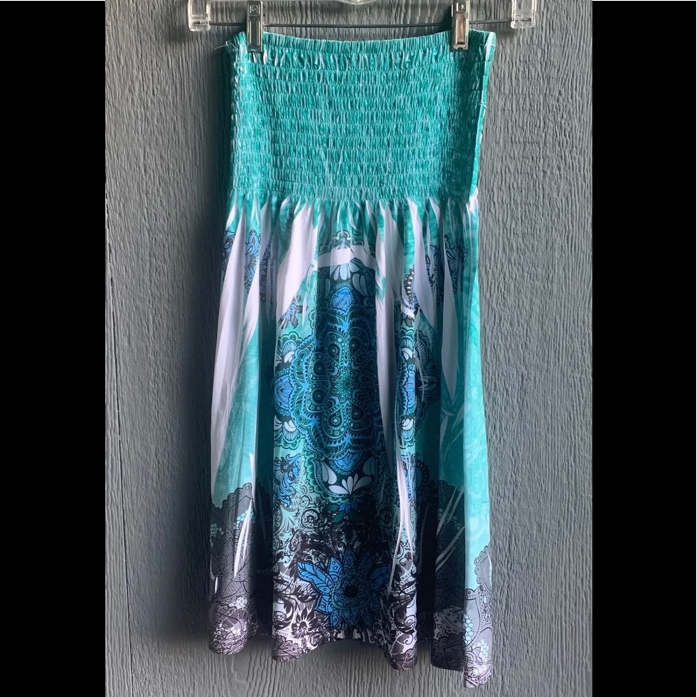 Stretchy tube top summer dress